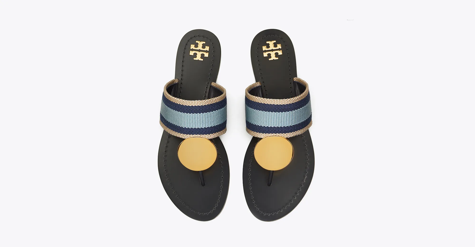 Patos Striped Disk Sandal