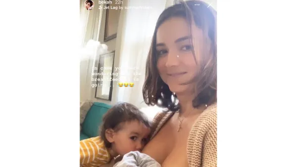 Bekah Martinez Breastfeeds Daughter Daughter and Newborn Son at the Same Time