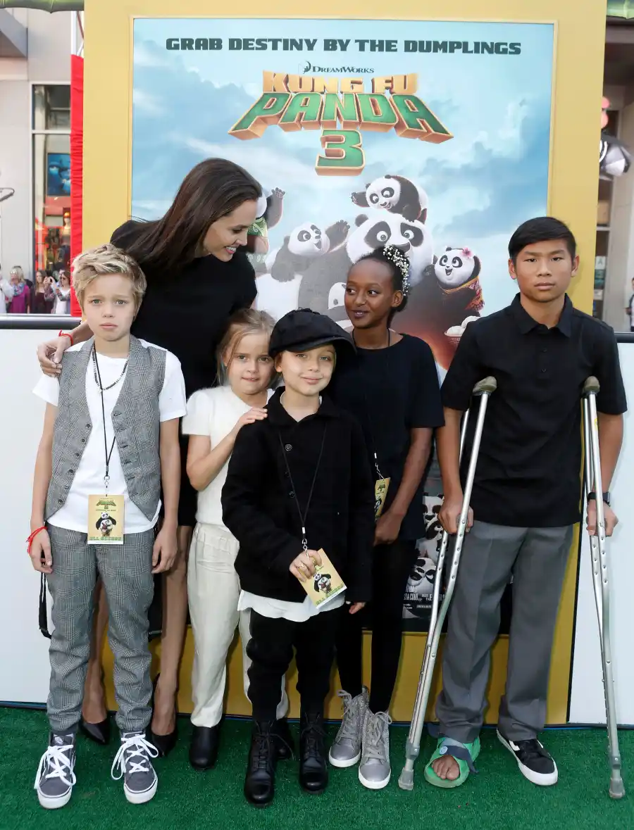 See Brad Pitt Angelina Jolie Family Album Pics With 6 Kids