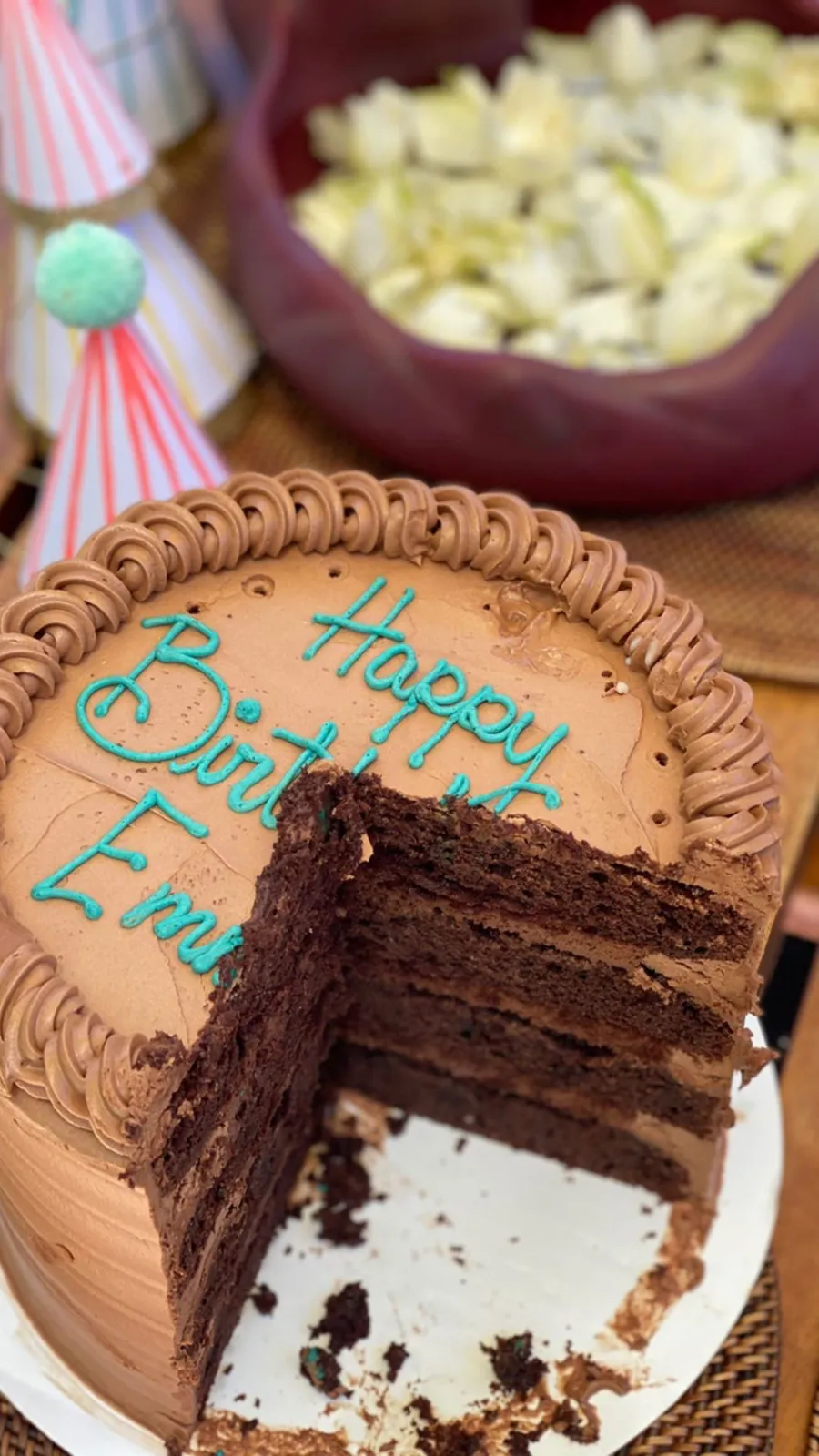 Bruce Willis and Emma Heming Celebrate Her Birthday With Demi Moore and Rumer Birthday Cake