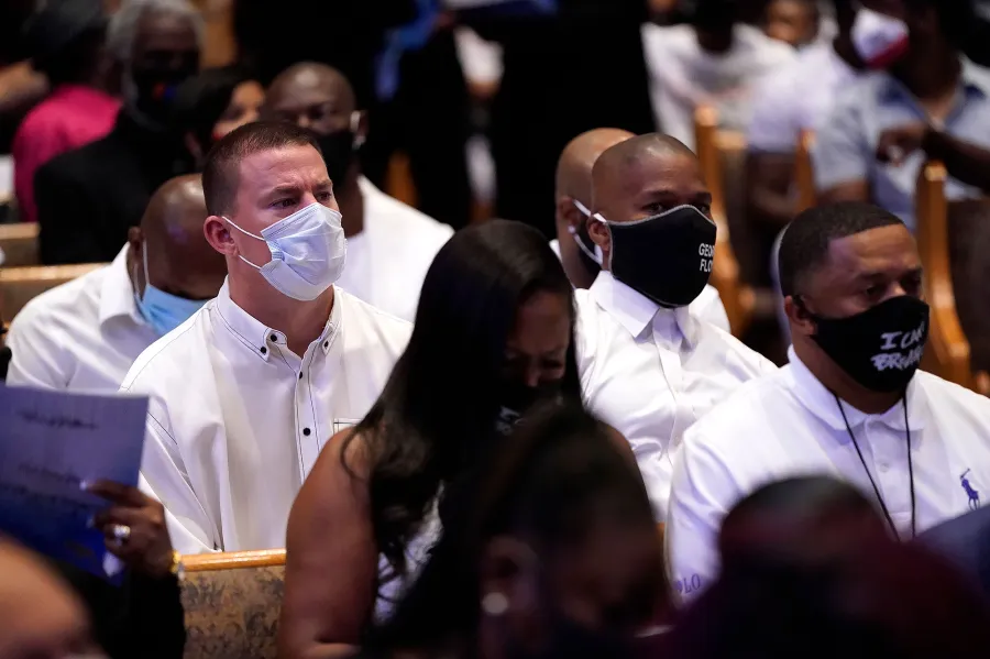 Channing Tatum Jamie Foxx Attend George Floyds Houston Memorial Service