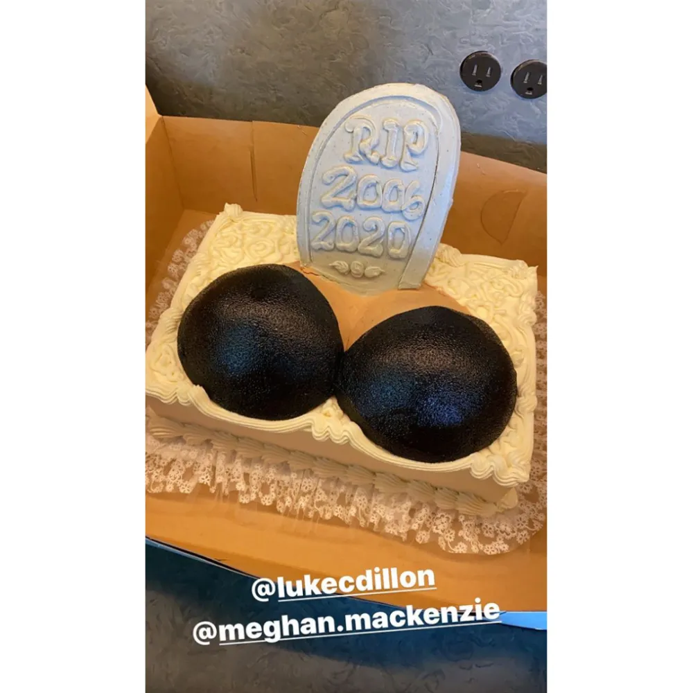 Chrissy Teigen breast implant removal cake p