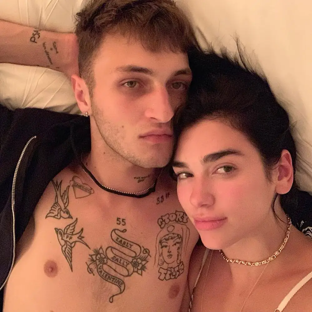 Dua Lipa Celebrates 1st Anniversary With Anwar Hadid