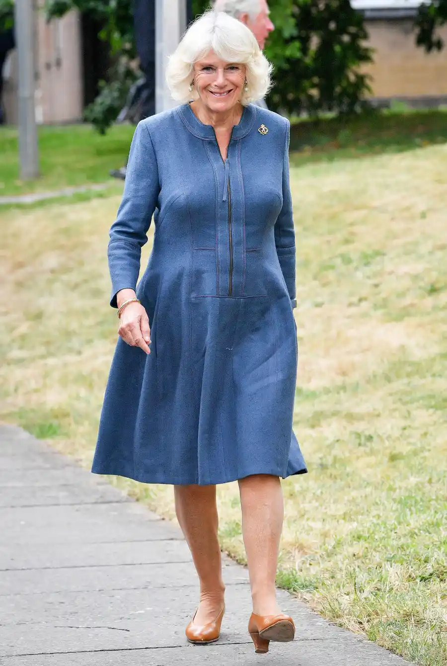 Duchess Camilla Showcases Her Love of Denim in a Jean Frock