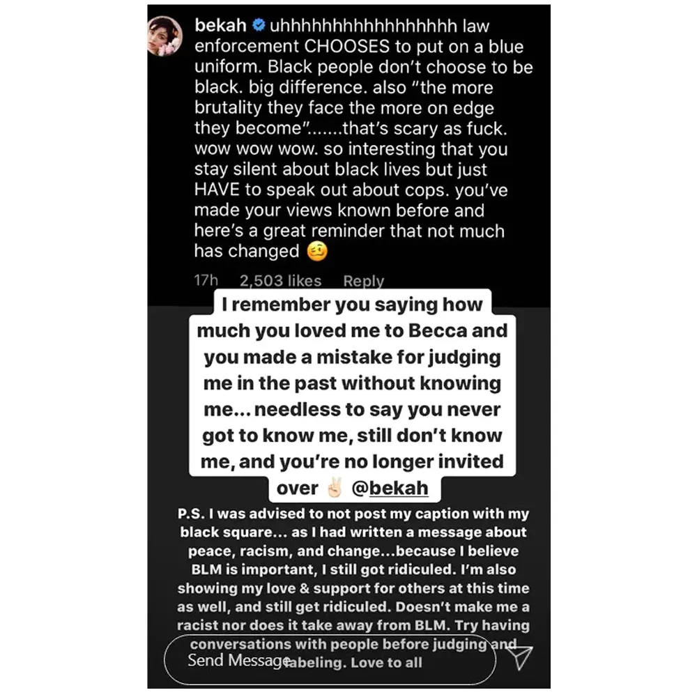 Garrett Says Bekah No Longer Invited Over After BLM Disagreement