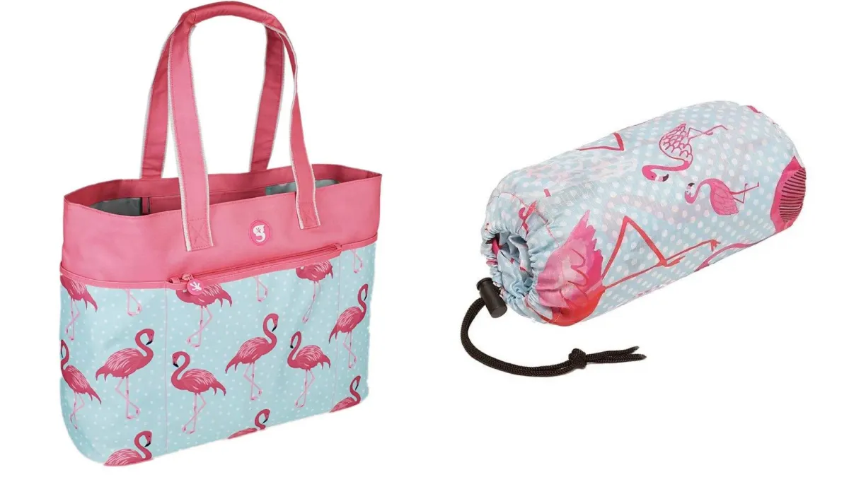 Geckobrands Waterproof Beach Mat and Oversized Beach Tote