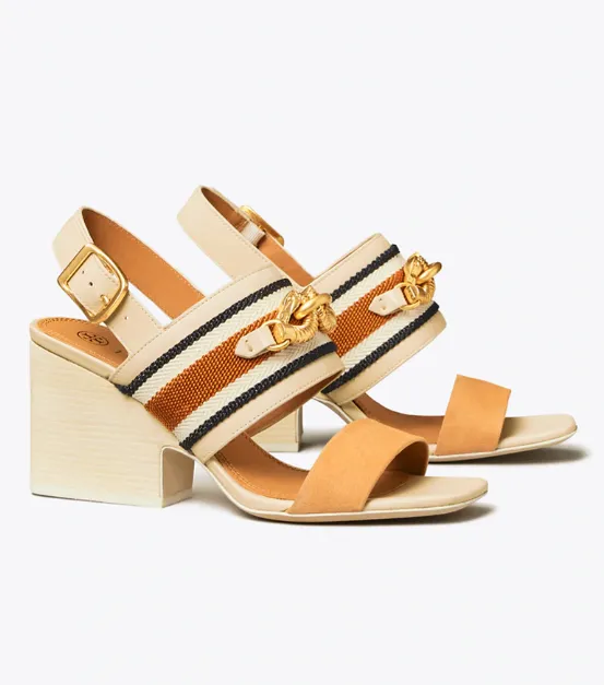 Jessa Block Heel Sandal (Dulce De Leche)