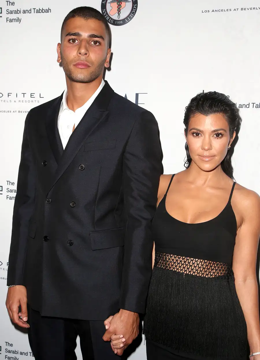 Kourtney Kardashian and Younes Bendjima The Kardashian-Jenner Friendships With Their Exes A Guide