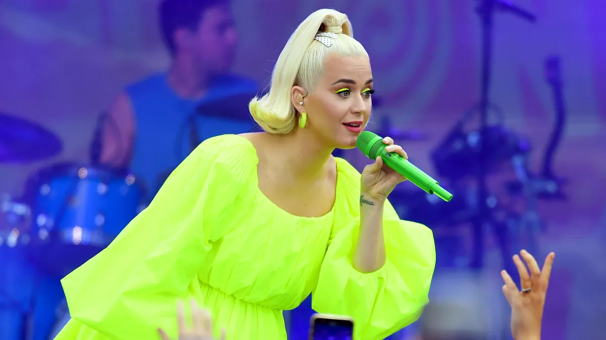 Katy Perry performing