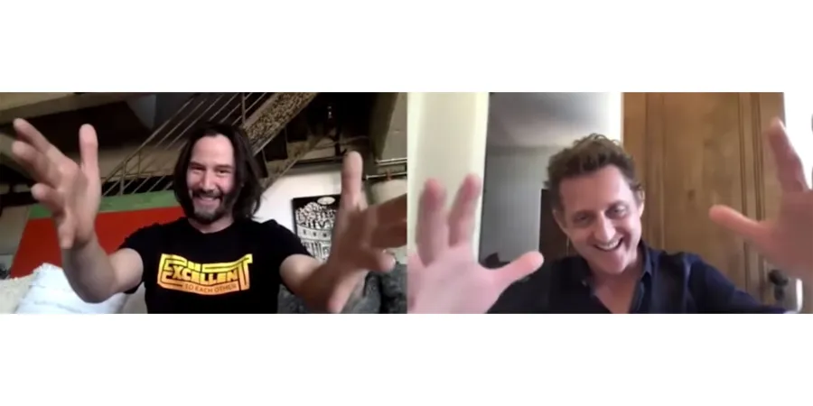 Keanu Reeves and Alex Winter Celebrities Who Have Revisited Their Famous Roles While in Quarantine