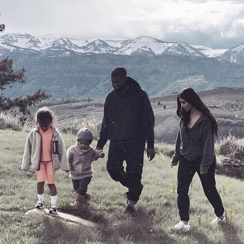 North West Saint West Kanye West and Kim Kardashian