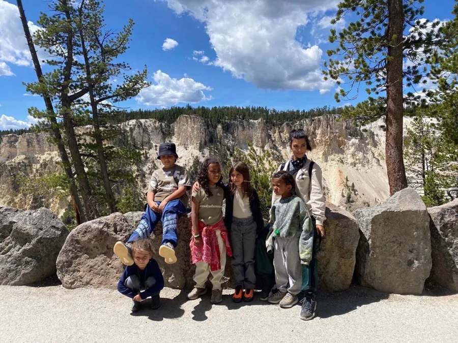 Kourtney Kardashian with children