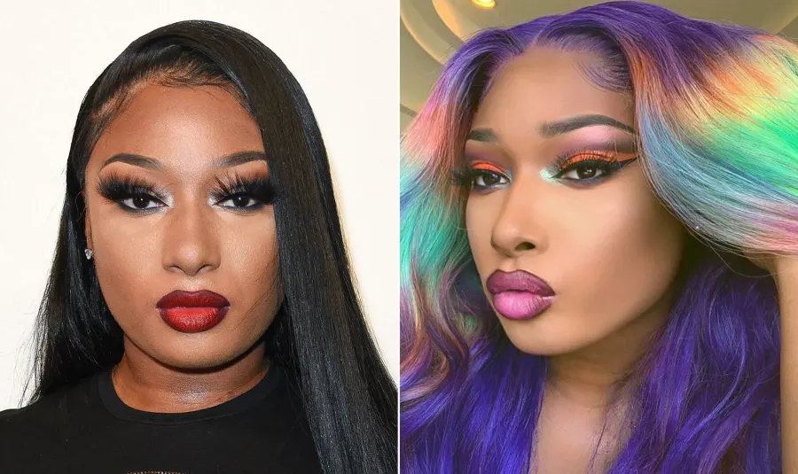 Megan Thee Stallion Dyes Her Hair Rainbow for Pride Month and We're Obsessed