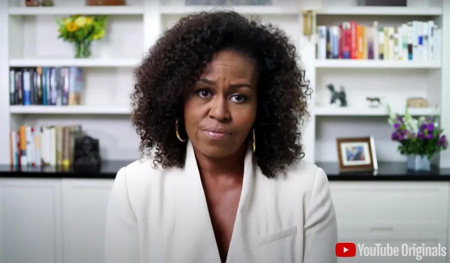 Michelle Obama Stuns in a Crisp White Top During Graduation Speech