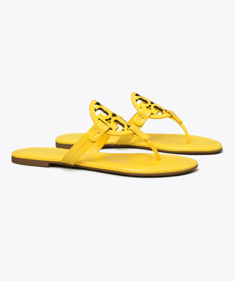 Miller Sandal, Patent Leather (Limone)