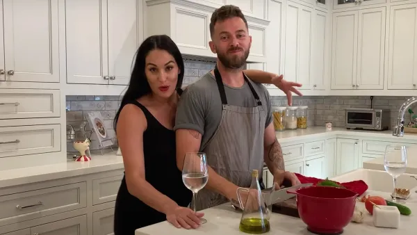Nikki Bella and Artem Chigvintsev Show Off Their Kitchen