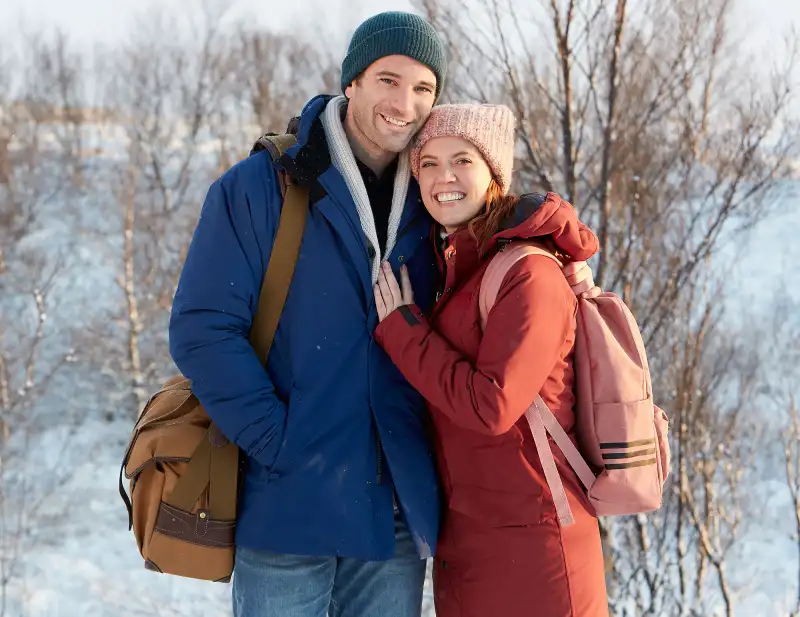 Colin Donnell and Patti Murin Love on Iceland Celebrity Couples Who Starred in Hallmark Channel Movies Together