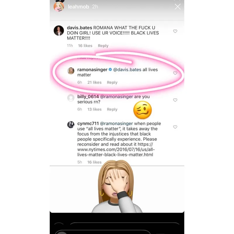 Real Housewives Of New York Leah McSweeney Puts Ramona Singer on Blast for Saying All Lives Matter Amid Feud