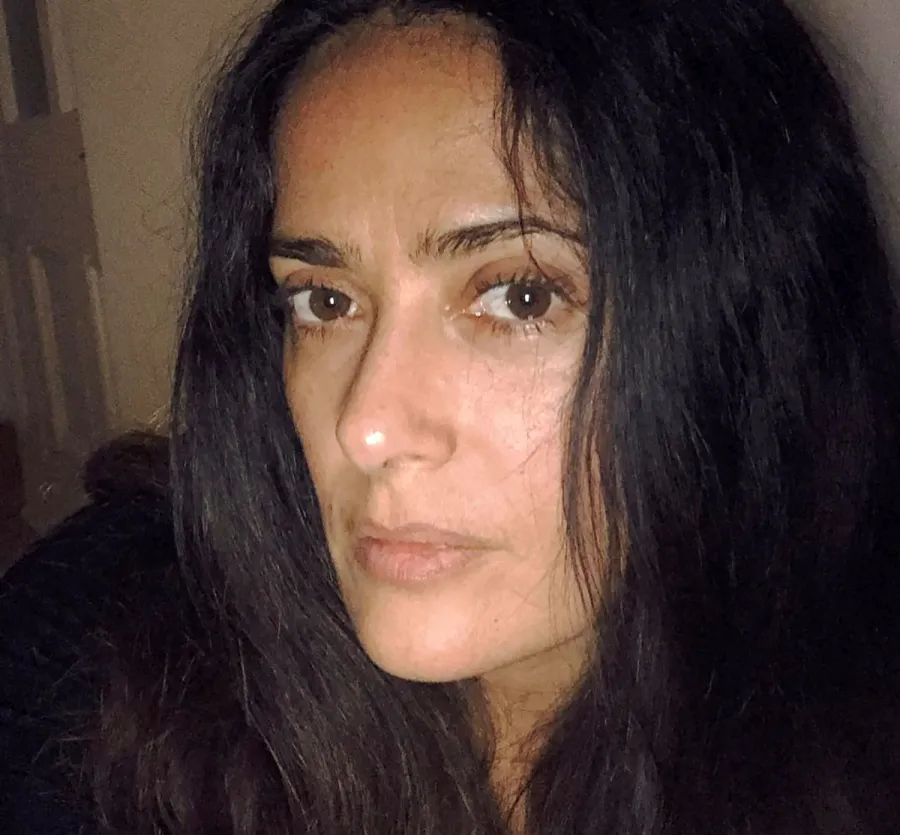 See Salma Hayek's Most Iconic Makeup-Free Selfies From Over the Years