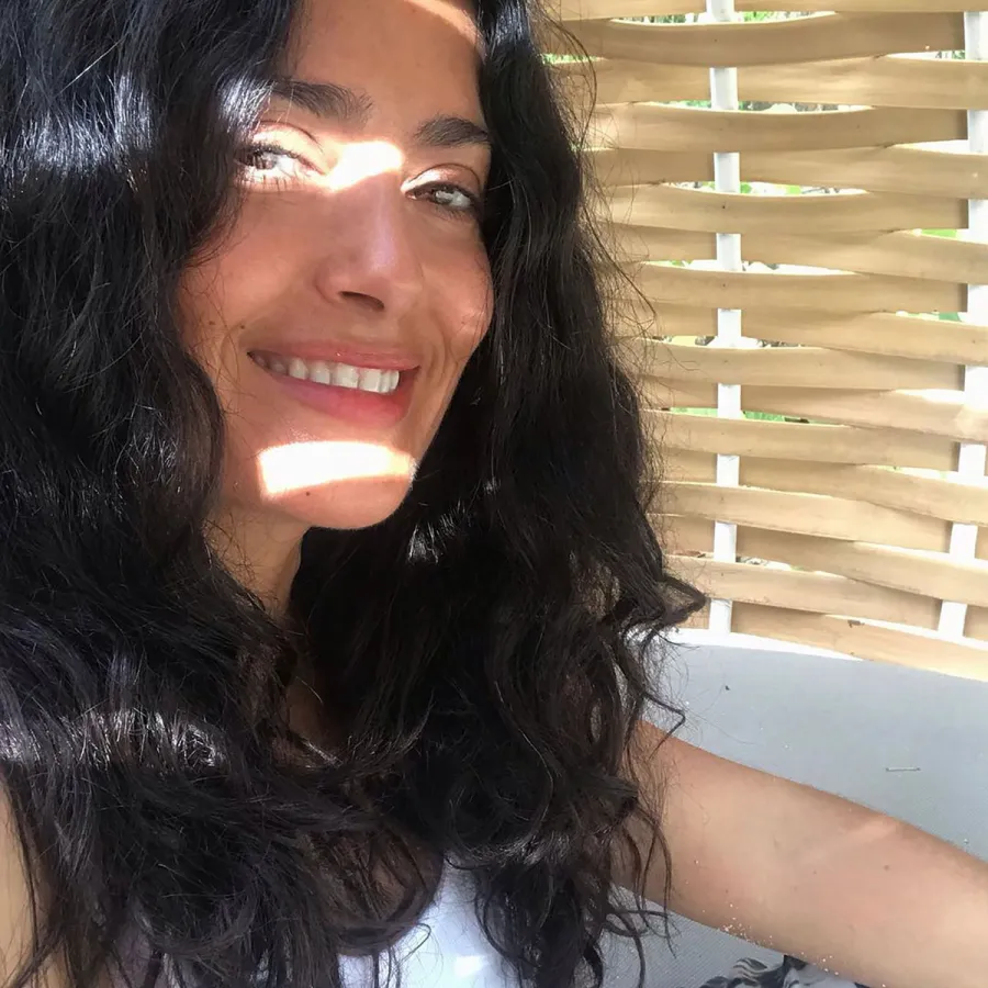 See Salma Hayek's Most Iconic Makeup-Free Selfies From Over the Years