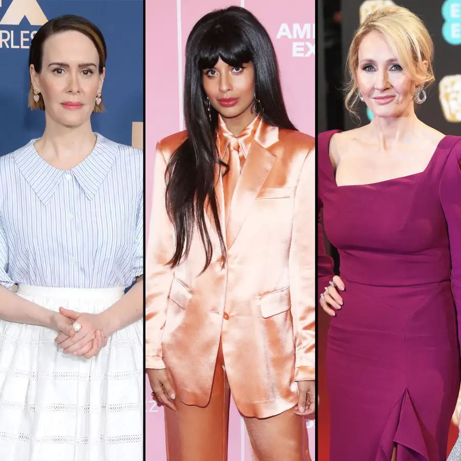 Sarah Paulson Jameela Jalil and More Celebs Respond to J.K.Rowlings Anti-Trans Tweets