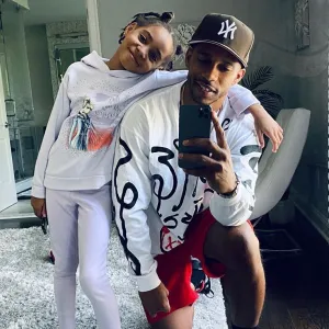 Victor Cruz and daughter Kennedy