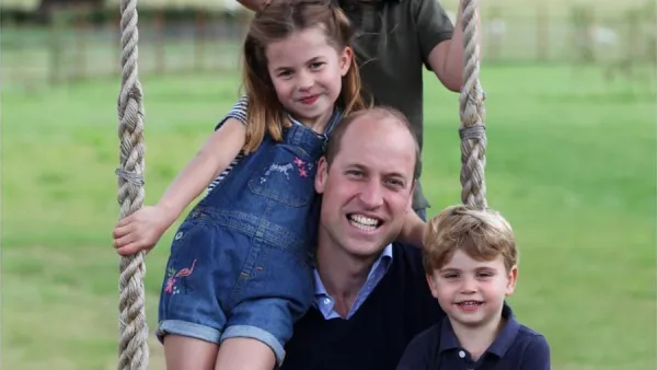 Prince William Smiles With Kids George, Charlotte and Louis in New Photo Taken by Duchess Kate for His 38th Birthday