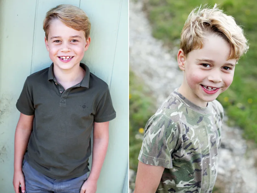 Prince George 7th Birthday Photos Duchess Kate and Prince William Kids Birthday Portraits Over the Years