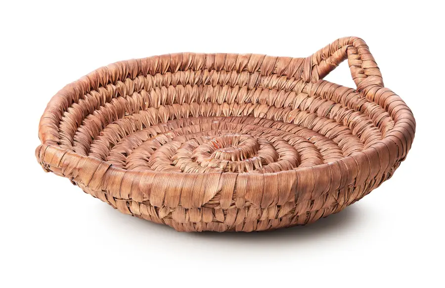 Woven Serving Tray Recreate Kourtney Kardashian Chic Kitchen With These Staples