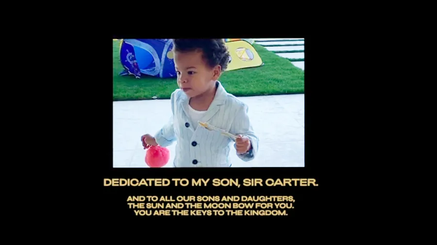 Dedication to Sir Carter in Black Is King All the Times Beyonce Kids Blue Ivy Sir and Rumi Appeared in Black Is King Visual Album