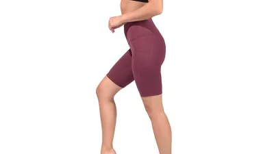 90 Degree By Reflex High Waist Power Flex Biker Shorts