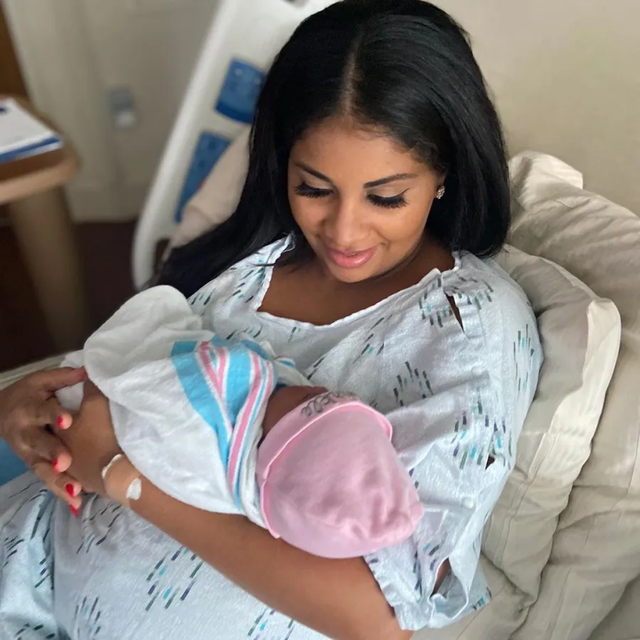 Anny Francisco and Robert Spring baby