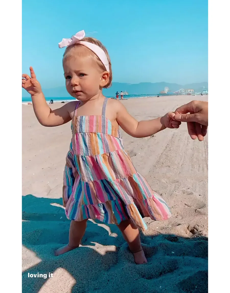 Arie Luyendyk Jr. and Lauren Burnham beach