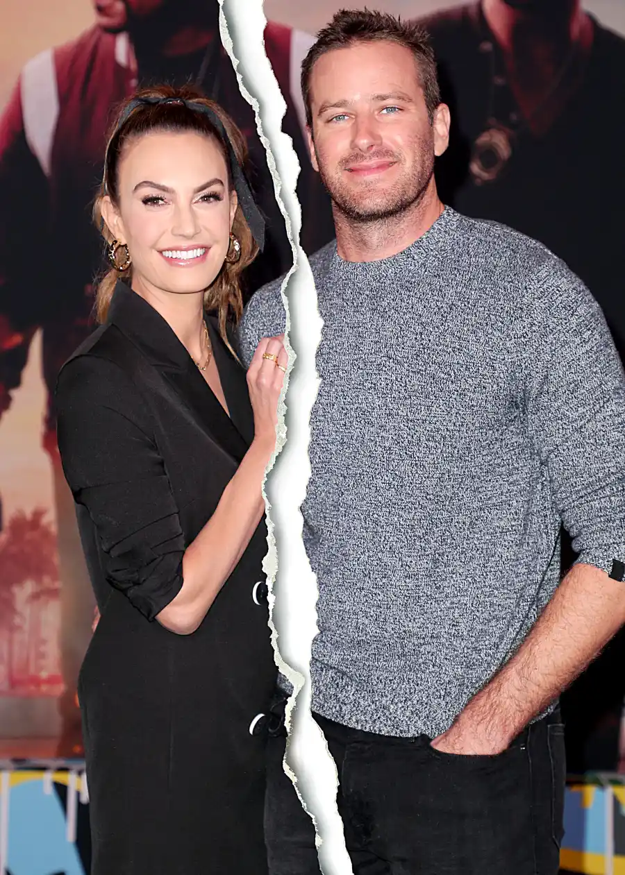 Armie Hammer Elizabeth Chambers Celeb Splits 2020 Celebrity Couples Who Split Quarantine
