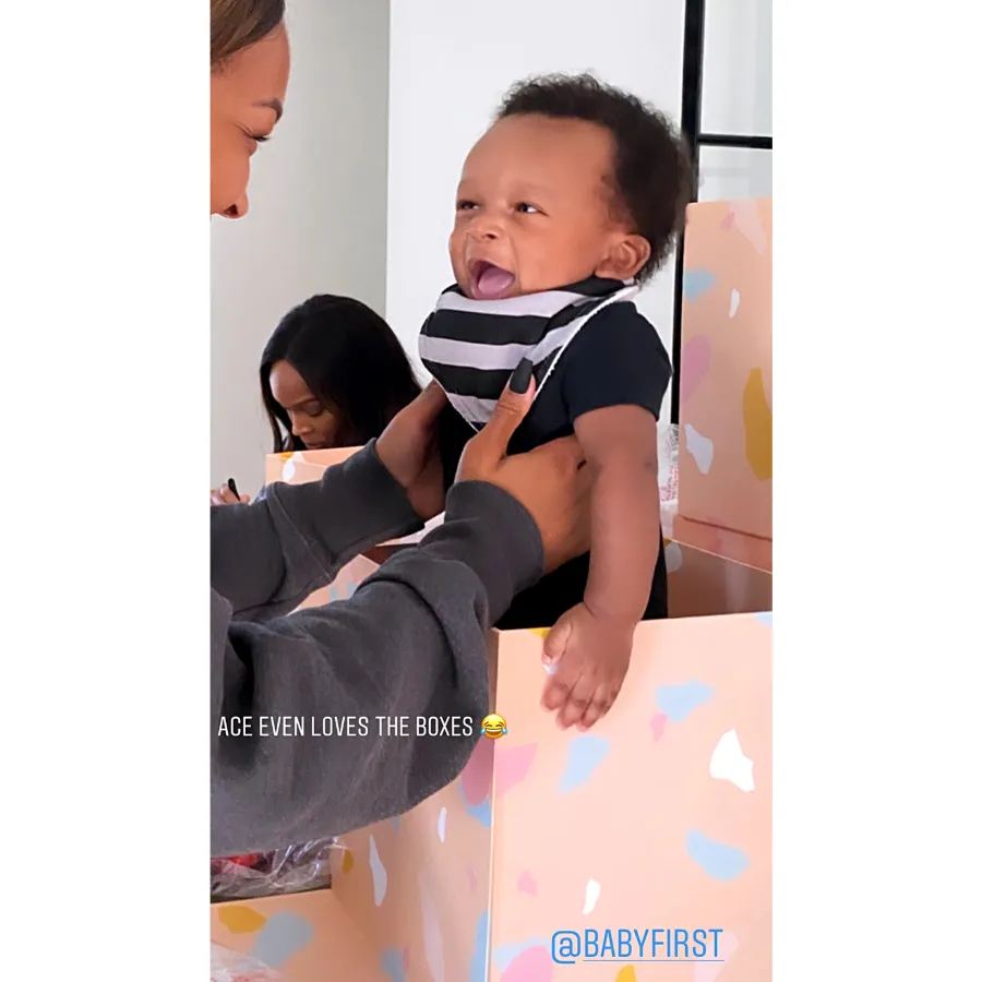 Baby in a Box See Malika Haqq Cutest Pics With Her Son Ace