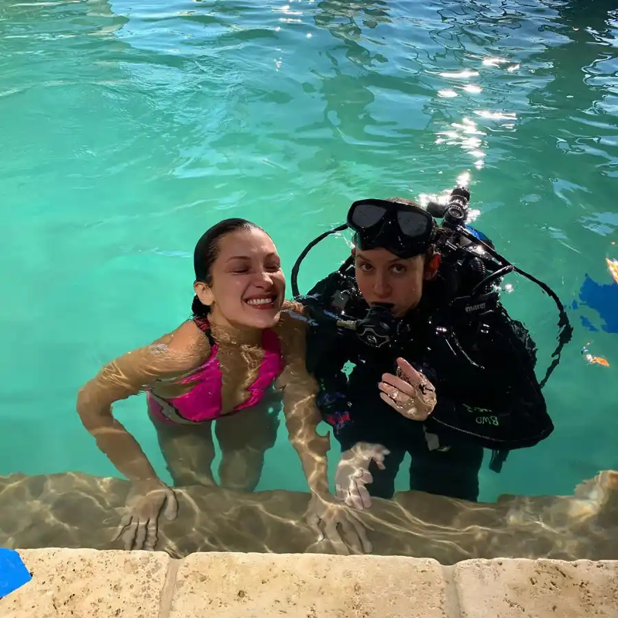 Behind-the-Scenes Pics From Bella Hadid’s Epic Underwater Calvin Klein Swim Photo Shoot
