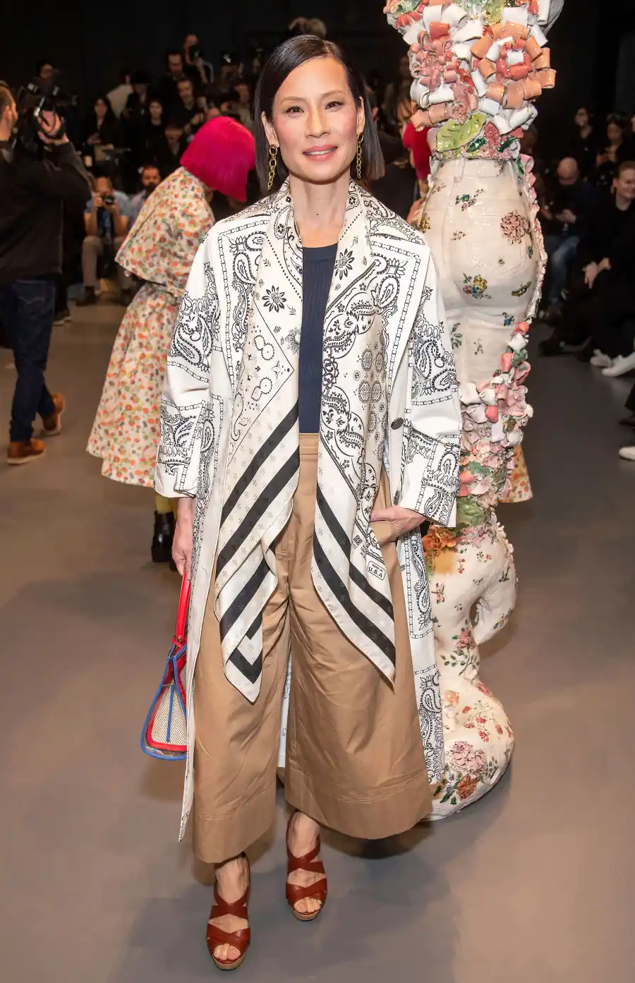 Celebs Wearing Tory Burch - Lucy Liu