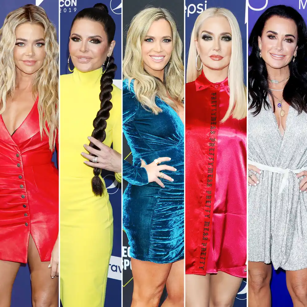 Denise Richards Likes Shady Tweets About Real Housewives Of Beverly Hills Costars Lisa Rinna Teddi Mellencamp Erika Jayne and Kyle Richards