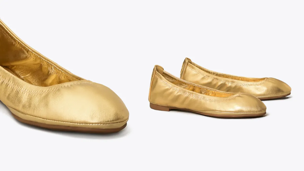 Eddie Metallic Ballet Flat