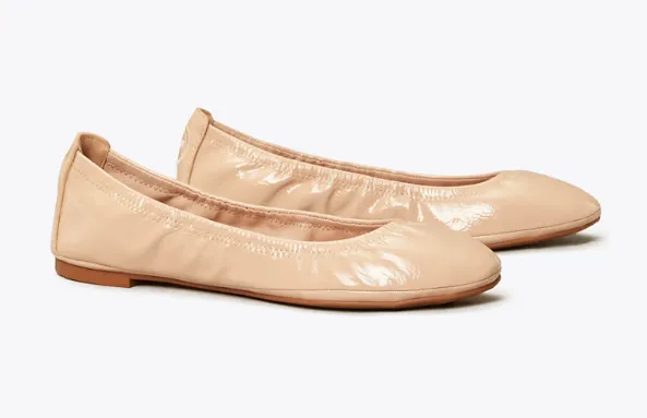 Eddie Patent Ballet Flat (Goan Sand)