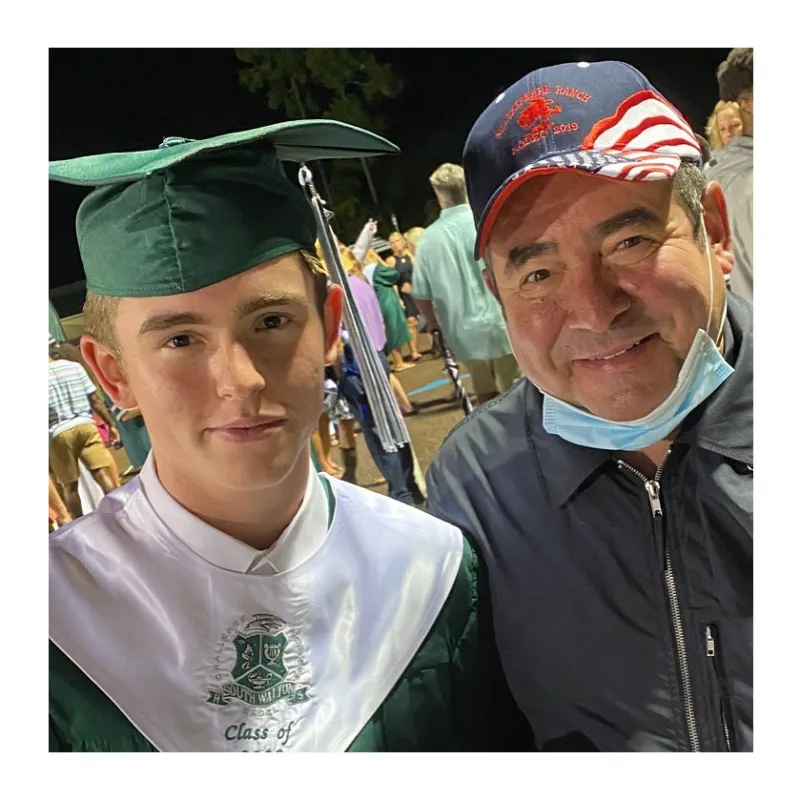 Emeril Lagasse Instagram Son EJ High School Graduate Cap and Gown