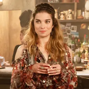 Emily Hampshire and Annie Murphy in Schitts Creek Schitts Creek Star Annie Murphy Choked on Bacon After Finding Out About Her Emmy Nomination