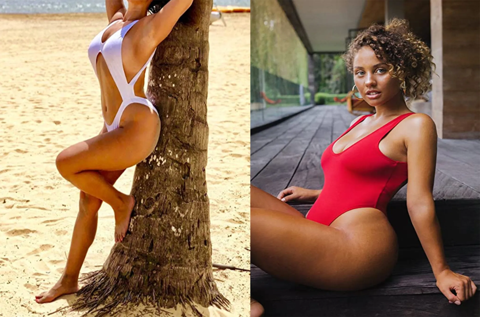 High-Cut One-Piece Swimsuits