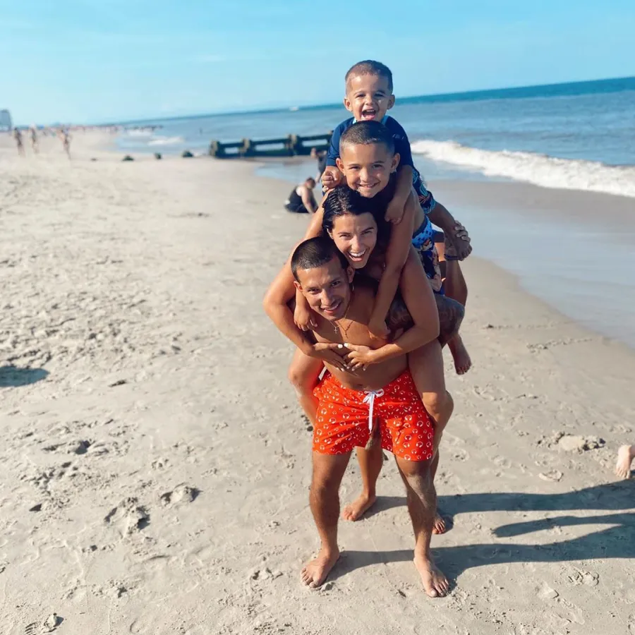 Javi Marroquin and Lauren Comeau beach