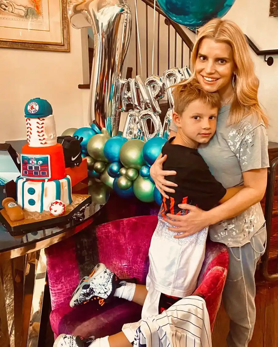 Jessica Simpson Celebrates Son Ace 7th Birthday With Baseball Theme