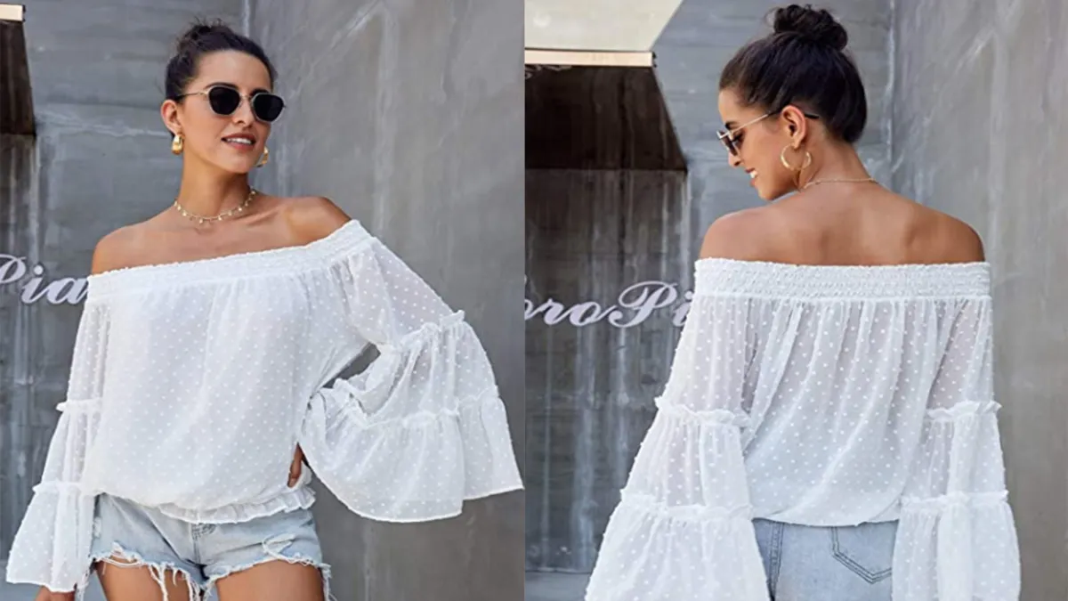 KIRUNDO 2020 Women’s Spring Summer Chiffon Blouse