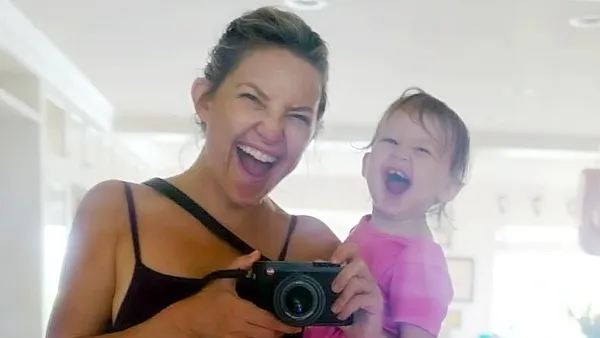 Kate Hudson Taste-Tests New Smoothie Line With Daughter Rani