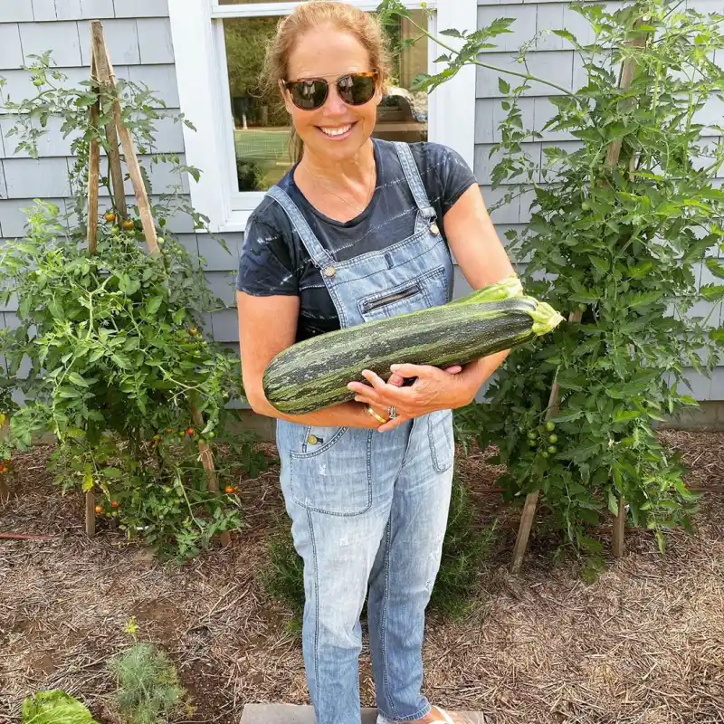 Katie Couric grows own food