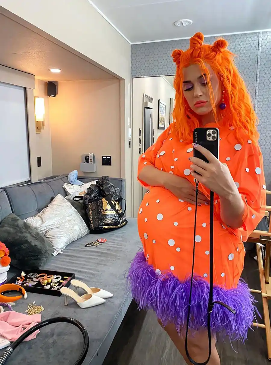 Katy Perry Dresses Bump in Polka Dots for a Digital Festival