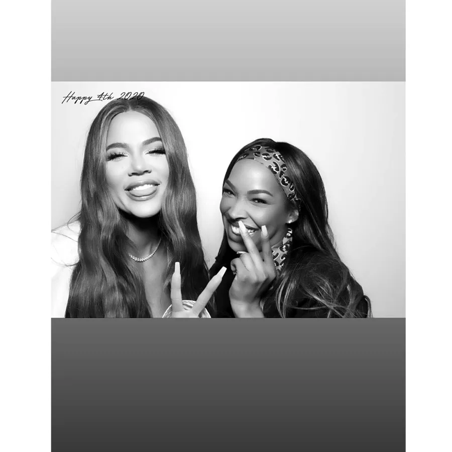 Khloe Kardashian Shares Pics From Tristan Thompson 4th July Party